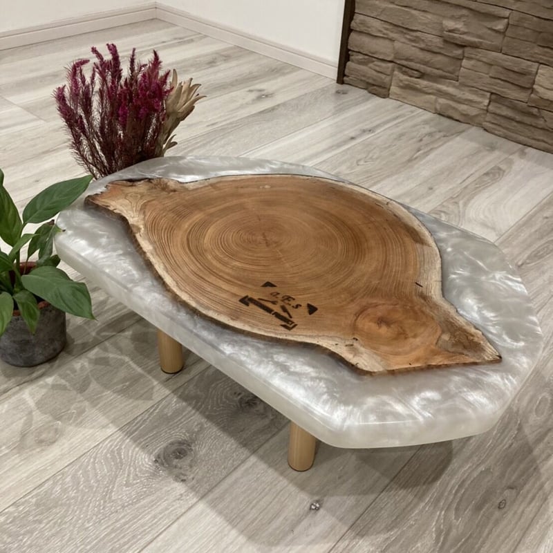 石川県発ガレージブランドa.E.s（エス）ケヤキの輪切りを使用した