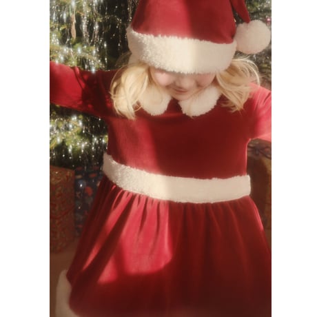 KONGESSLOEJD - CHRISTMAS HAT GRS  | RED DAHLIA