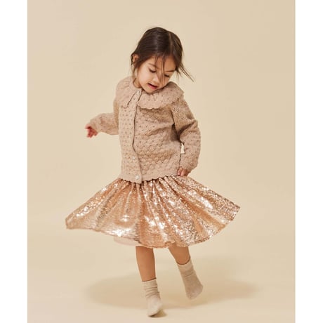 KONGESSLOEJD - Starla Sequin Skirt |  Gold Blush