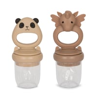 KONGESSLOEJD - Silicone Fruit Feeding Pacifier Unicorn and Panda   | Shell /Blush