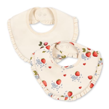 KONGESSLOEJD - 2 Pack Basic Frill  Bib | Marmalade Mix