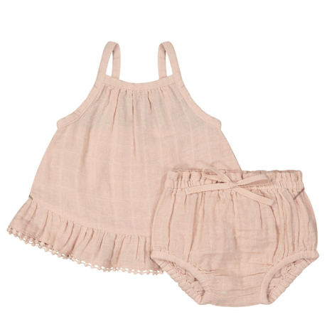 J A M I E   K A Y - Organic Cotton Muslin Zoe Set | Dusky Rose