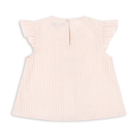 KONGESSLOEJD - ELLIE FRILL TOP GOTS   |  Peony Stripe