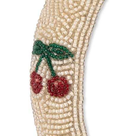 KONGESSLOEJD - BEADED HAIRBRACE |  Cherry