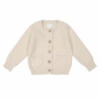 J A M I E   K A Y - Zoe Cardigan | Light Oatmeal Marle
