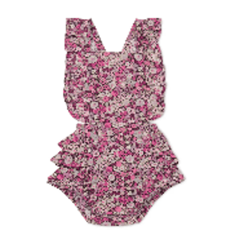 J A M I E   K A Y - Organic Cotton Madeline Playsuit | Garden Print