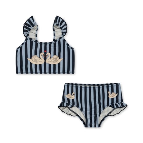 KONGESSLOEJD - Dea Frill Bikini |  Navy Stripe