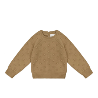 J A M I E   K A Y - Dotty Knit Jumper | Caramel Cream