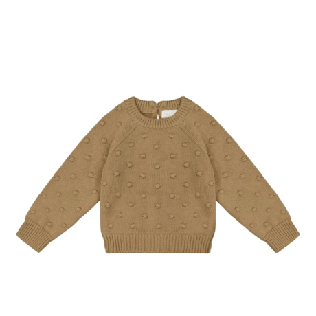 J A M I E   K A Y - Dotty Knit Jumper | Caramel Cream