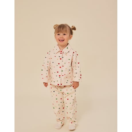 KONGESSLOEJD - Fen Shirt Jacket |  Multi Heart Blush