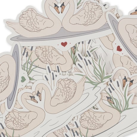 KONGESSLOEJD - 12 pack gift tags | Swan