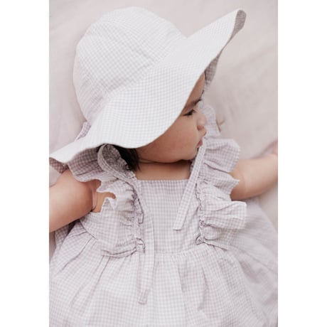 J A M I E   K A Y - Organic Cotton Sylvie Top | Gingham Lilac