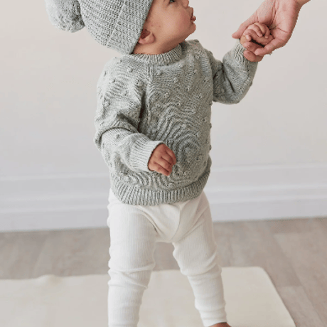J A M I E   K A Y - Dotty Knit Jumper | Mist Fleck