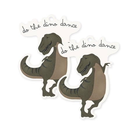KONGESSLOEJD - 12 pack gift tags | Dino