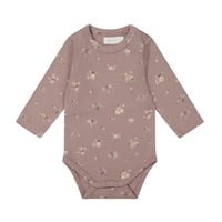 J A M I E   K A Y - Organic Cotton Long Sleeve Bodysuit |  Petite Fleur Antler