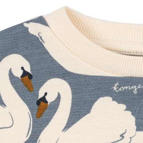 KONGESSLOEJD - LOUPY PRINT SWEAT SHIRT GOTS  |  Swan