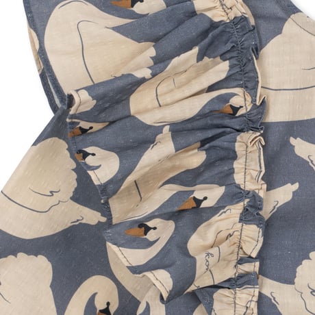 KONGESSLOEJD - EVIA LS BOW DRESS GOTS  |  Swan