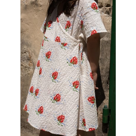 KONGESSLOEJD - Elin Wrap Dress  | Vita Rosa