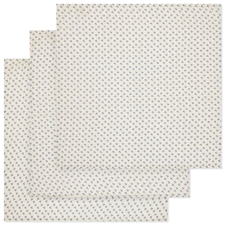 KONGESSLOEJD - 3 pack Muslin Cloth | Blue Bell