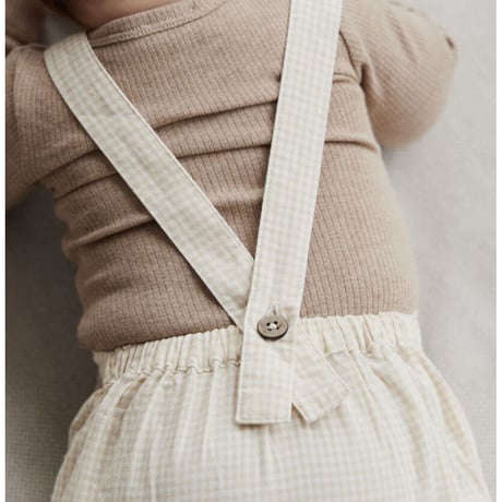 J A M I E   K A Y - Organic Cotton Robinhe Romper | Sesame Gingham