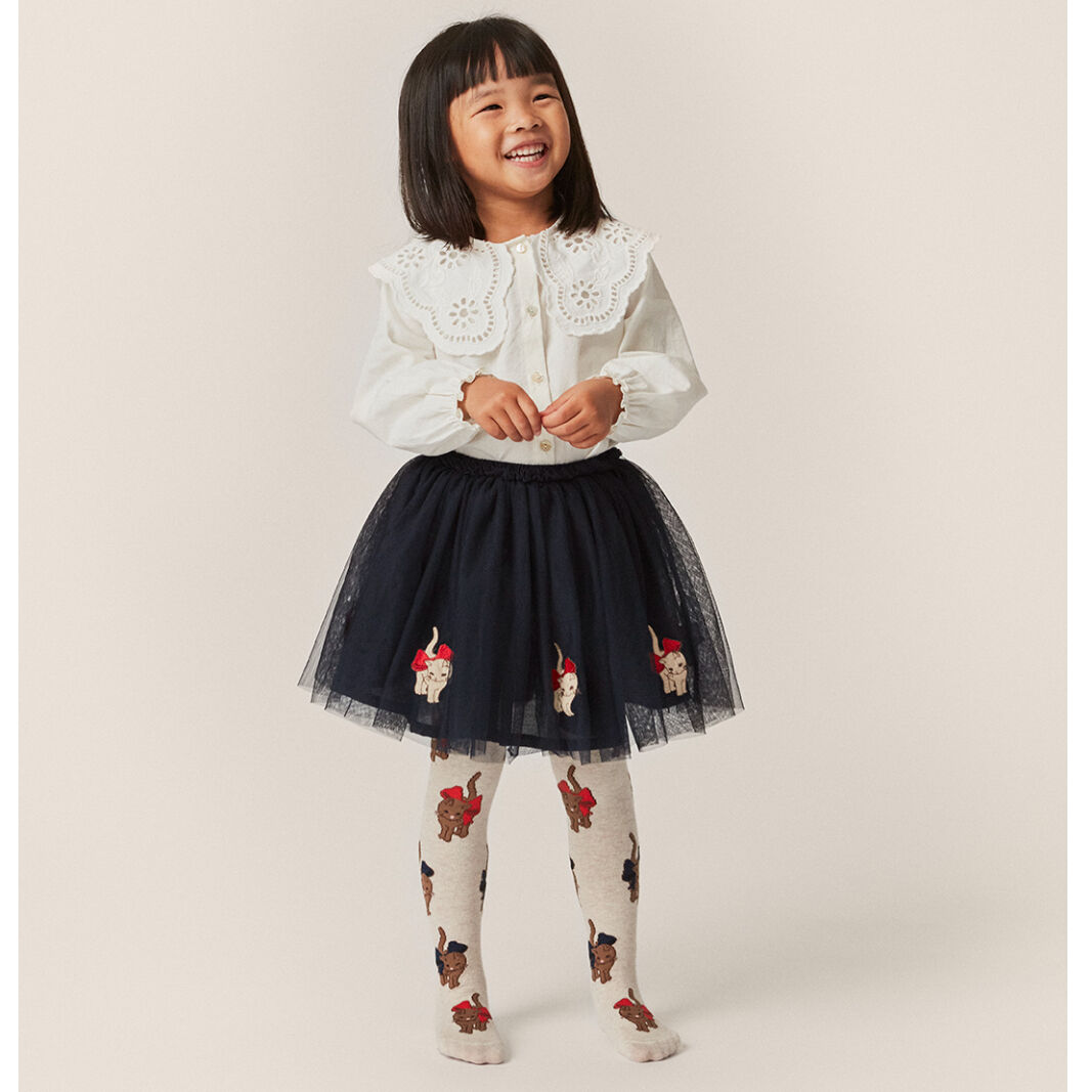 KONGESSLOEJD - 2pack Flower Jacquard Tights |