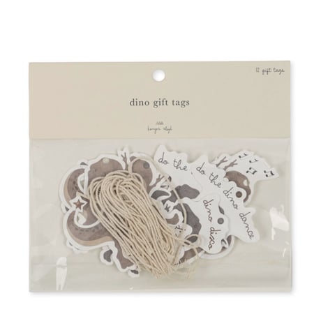 KONGESSLOEJD - 12 pack gift tags | Dino