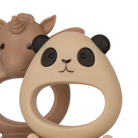 KONGESSLOEJD - Silicone Fruit Feeding Pacifier Unicorn and Panda   | Shell /Blush