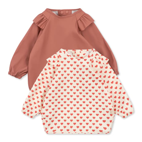 KONGESSLOEJD - 2pack Dinner Bib With Sleeves   | Coeur Rouge