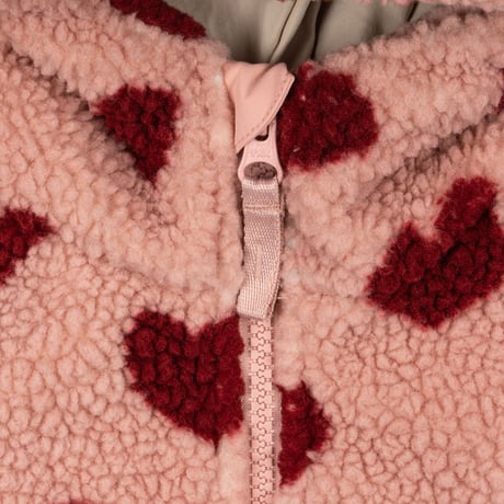 KONGESSLOEJD - JODY TEDDY HOODIE JACKET GRS  |  Coeur Mellow