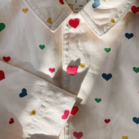 KONGESSLOEJD - Fen Shirt Jacket |  Multi Heart Blush