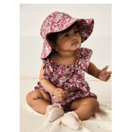 J A M I E   K A Y - Organic Cotton Madeline Playsuit | Garden Print