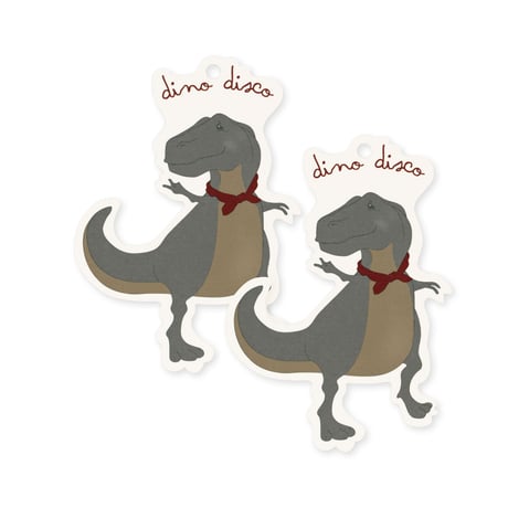 KONGESSLOEJD - 12 pack gift tags | Dino