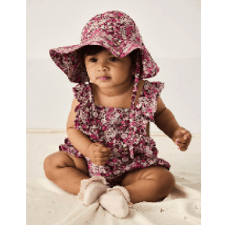 J A M I E   K A Y - Organic Cotton Madeline Playsuit | Garden Print