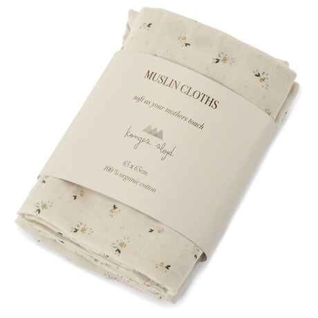 KONGESSLOEJD - 3 pack Muslin Cloth | Petales