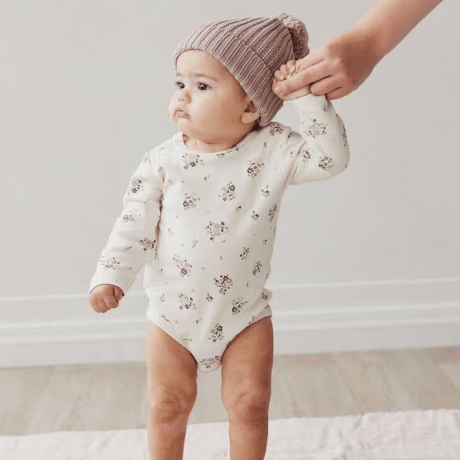 J A M I E   K A Y - Organic Cotton Long Sleeve Bodysuit |  Lauren Floral