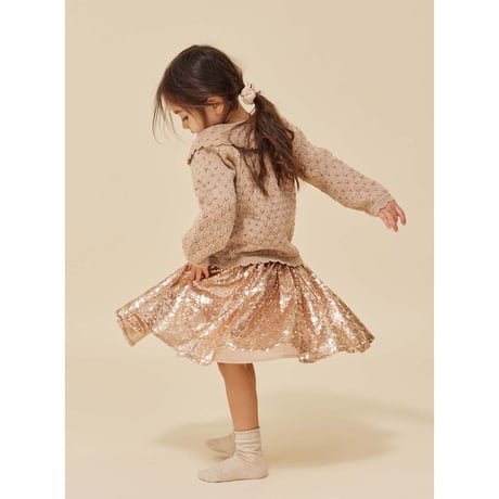 KONGESSLOEJD - Starla Sequin Skirt |  Gold Blush