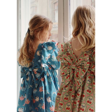 KONGESSLOEJD - EVIA LS BOW DRESS GOTS | SNOW BOW BALLERINA