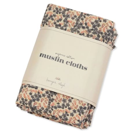 KONGESSLOEJD - 3 pack Muslin Cloth Gots |  Champ Bleu