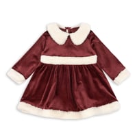 KONGESSLOEJD - CHRISTMAS DRESS GRS  | RED DAHLIA