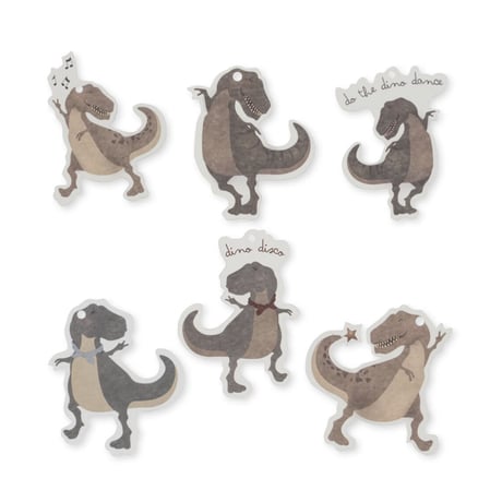 KONGESSLOEJD - 12 pack gift tags | Dino