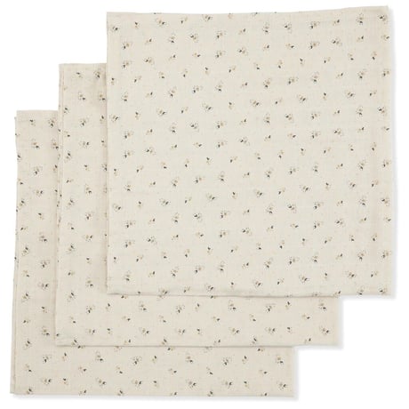 KONGESSLOEJD - 3 pack Muslin Cloth | Petales