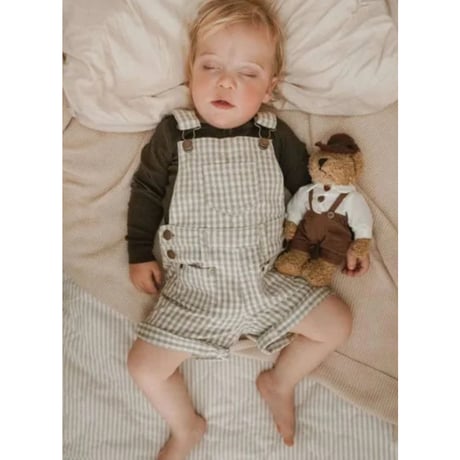 J A M I E   K A Y - Chase Cotton Twill Short Overall |  Gingham