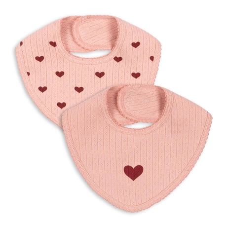 KONGESSLOEJD - MINNIE 2 PACK BIB | Mellow Rose