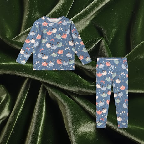KONGESSLOEJD - BASIC BLOUSE/PANTS SET GOTS  | SNOW BOW BALLERINA
