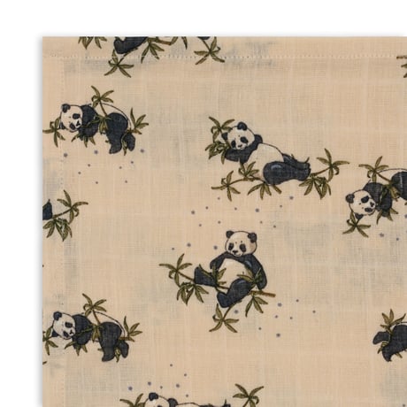 KONGESSLOEJD - 3 pack Muslin Cloth Gots |  Panda Nuit