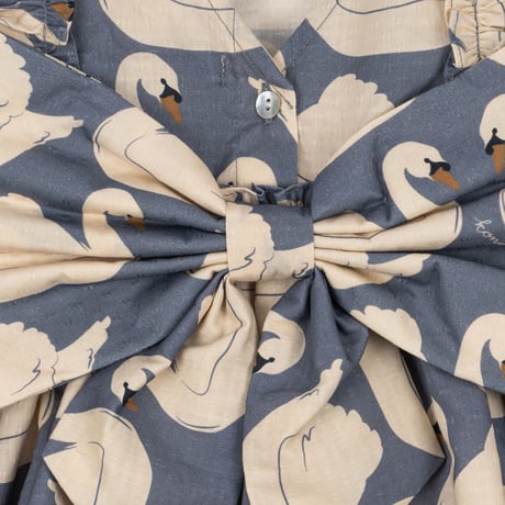 KONGESSLOEJD - EVIA LS BOW DRESS GOTS  |  Swan