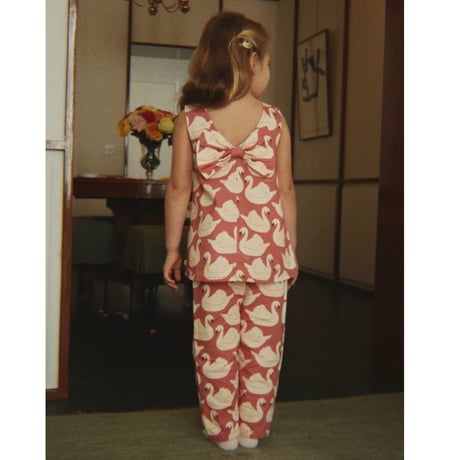 KONGESSLOEJD - MAGOT FRILL PANTS GOTS  |  Swan  Rose