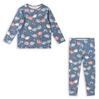 KONGESSLOEJD - BASIC BLOUSE/PANTS SET GOTS  | SNOW BOW BALLERINA
