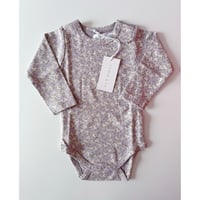 J A M I E   K A Y - Organic Cotton Long Sleeve Bodysuit |  Rosalie Field Raindrop