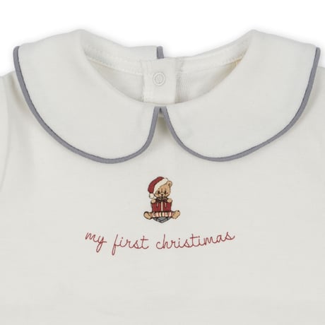 KONGESSLOEJD - My First Christimas Onesie |  Optic White